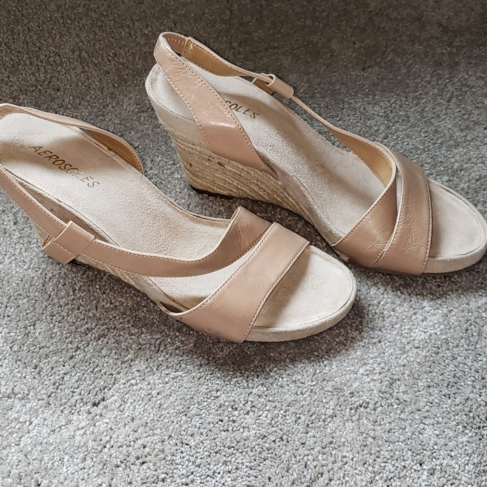 Aerosoles Plushbaby Natural Wedges